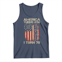 America Turns 250 I Turn 70 Tank Top 70th Birthday 250th Anniversary USA Vintage 1956 Bday