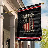 America Turns 250 I Turn 70 Patriotic Garden Flag 70th Birthday 250th Anniversary USA Vintage 1956 Bday