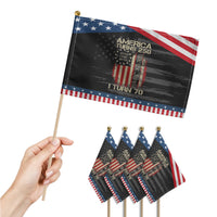 America Turns 250 I Turn 70 Patriotic Handheld Flag 70th Birthday 250th Anniversary USA Vintage 1956 Bday