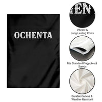 Spanish Mexican 80th Birthday Garden Flag Ochenta 60 Years Old Bday