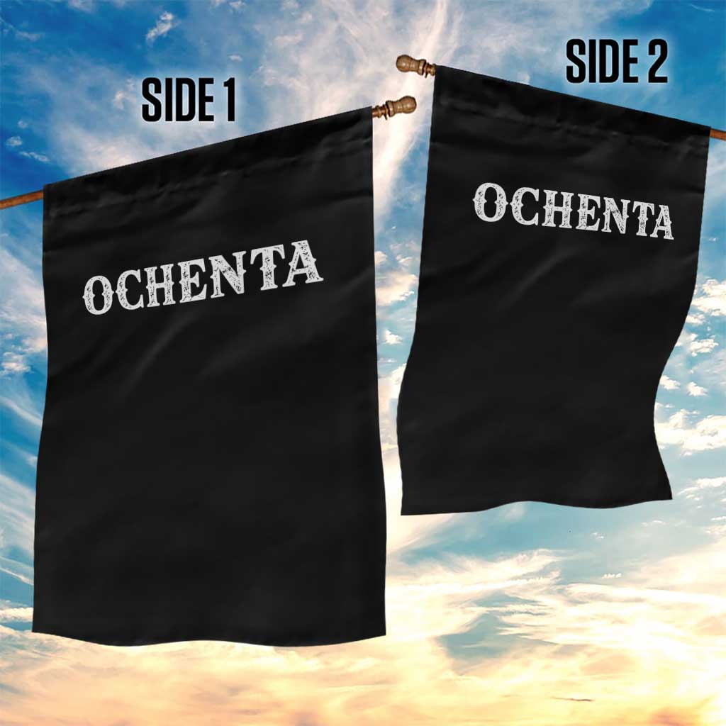 Spanish Mexican 80th Birthday Garden Flag Ochenta 60 Years Old Bday