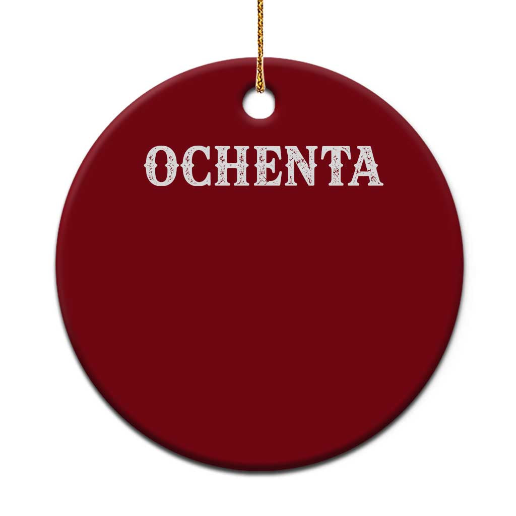 Spanish Mexican 80th Birthday Ceramic Ornament Ochenta 60 Years Old Bday