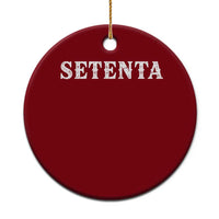 Spanish Mexican 70th Birthday Ceramic Ornament Setenta 40 Years Old Bday