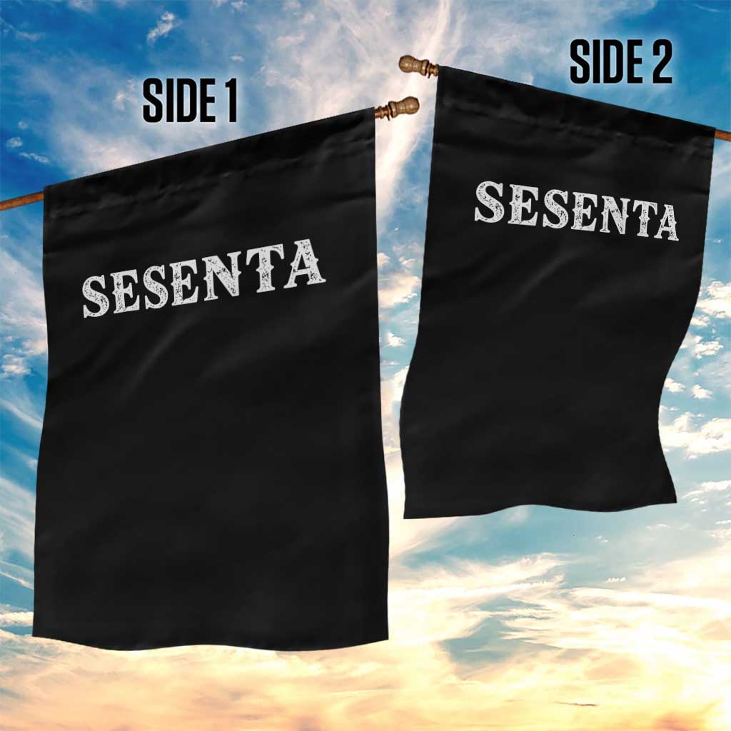 Spanish Mexican 60th Birthday Garden Flag Sesenta 60 Years Old Bday