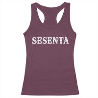Spanish Mexican 60th Birthday Racerback Tank Top Sesenta 60 Years Old Bday