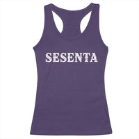 Spanish Mexican 60th Birthday Racerback Tank Top Sesenta 60 Years Old Bday