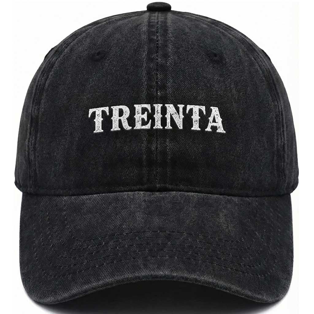 Spanish Mexican 30th Birthday Washed Cotton Baseball Cap Treinta 30 Years Old Bday