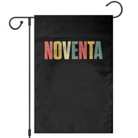 90th Birthday Noventa Garden Flag Spanish Mexican 90 Years Old Bday