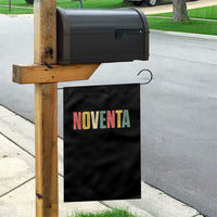 90th Birthday Noventa Garden Flag Spanish Mexican 90 Years Old Bday