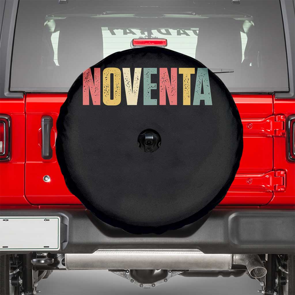 90th Birthday Noventa Spare Tire Cover Spanish Mexican 90 Years Old Bday