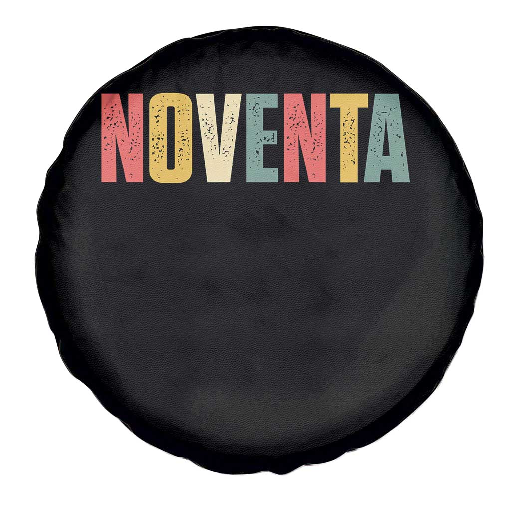 90th Birthday Noventa Spare Tire Cover Spanish Mexican 90 Years Old Bday