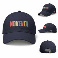 90th Birthday Noventa Baseball Cap Spanish Mexican 90 Years Old Bday