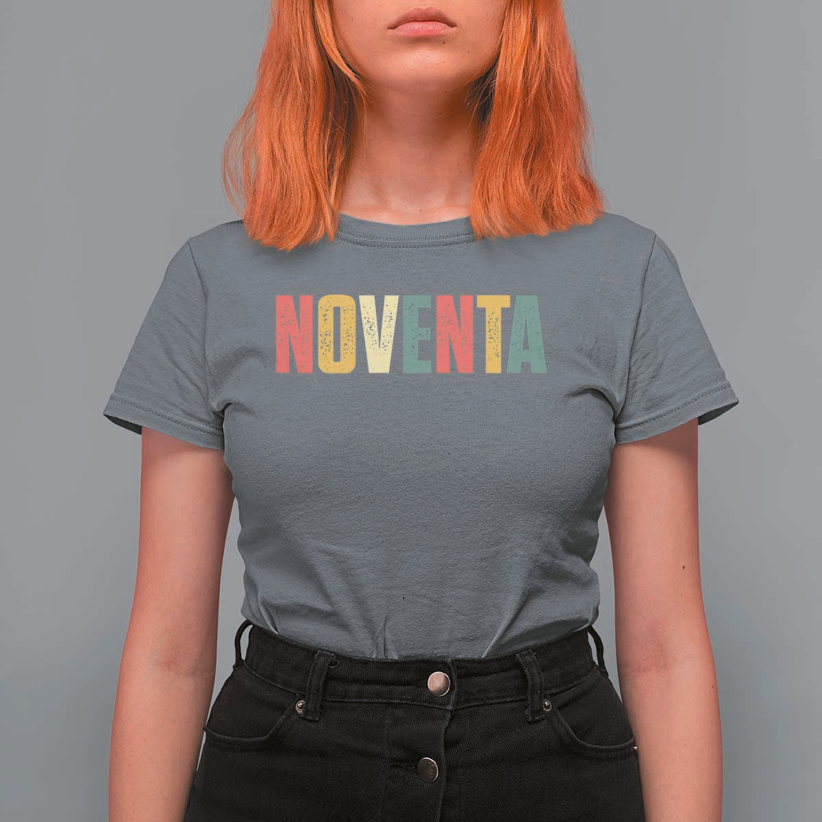 90th Birthday Noventa T Shirt For Women Spanish Mexican 90 Years Old Bday