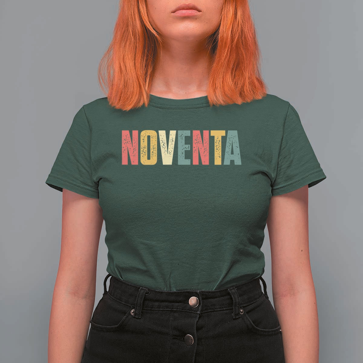 90th Birthday Noventa T Shirt For Women Spanish Mexican 90 Years Old Bday