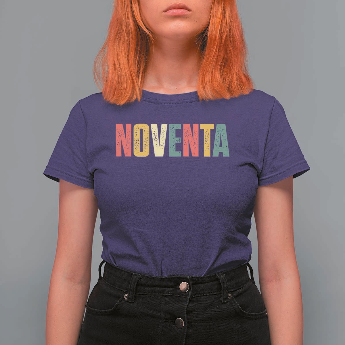 90th Birthday Noventa T Shirt For Women Spanish Mexican 90 Years Old Bday