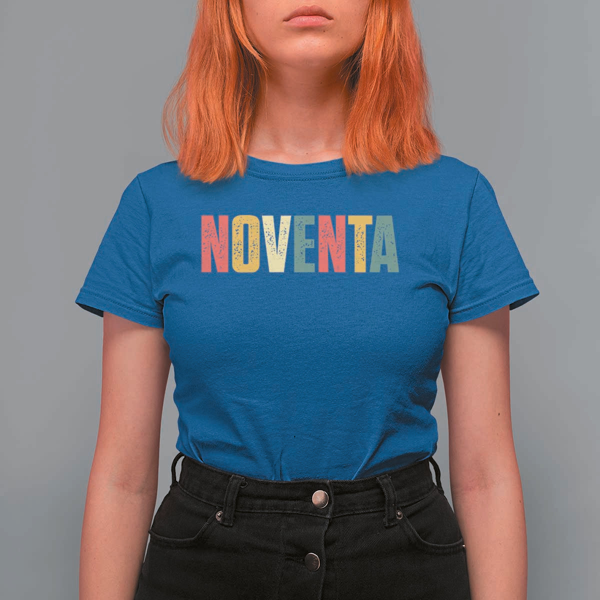 90th Birthday Noventa T Shirt For Women Spanish Mexican 90 Years Old Bday