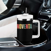 90th Birthday Noventa Tumbler With Handle Spanish Mexican 90 Years Old Bday