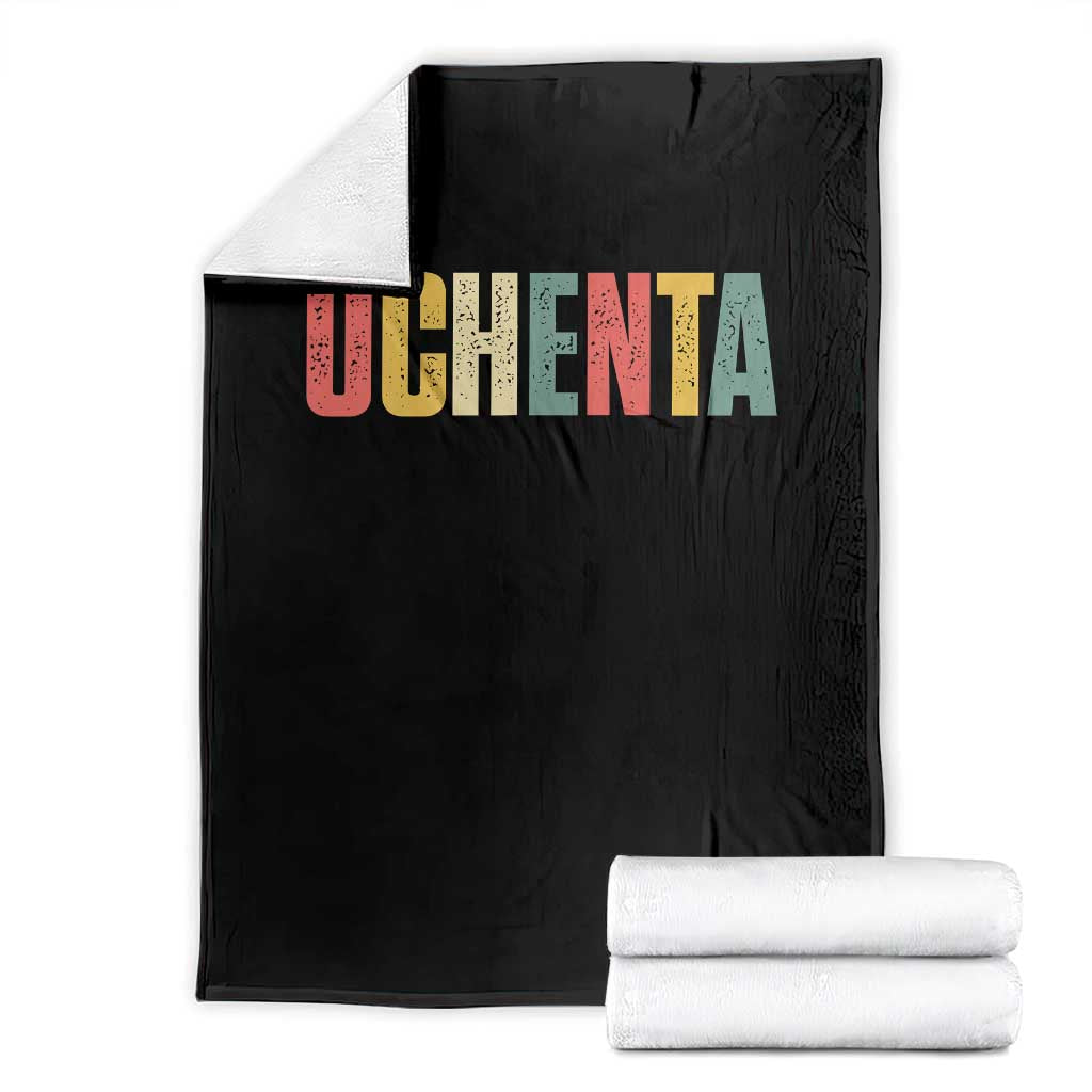 80th Birthday Ochenta Throw Blanket Spanish Mexican 80 Years Old Bday