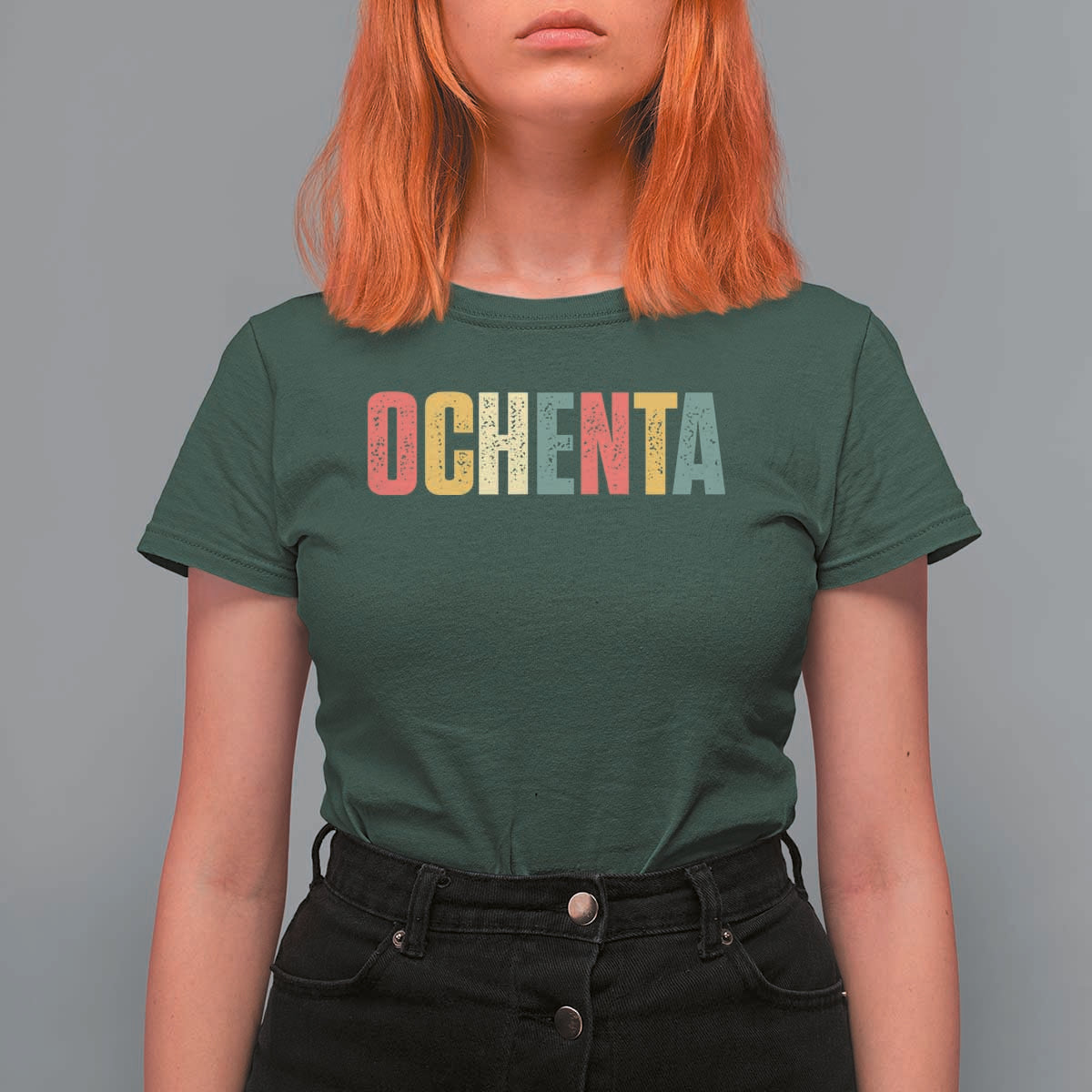 80th Birthday Ochenta T Shirt For Women Spanish Mexican 80 Years Old Bday