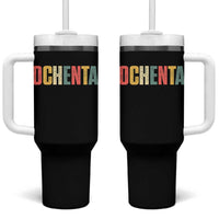 80th Birthday Ochenta Tumbler With Handle Spanish Mexican 80 Years Old Bday