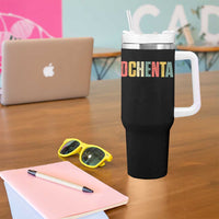 80th Birthday Ochenta Tumbler With Handle Spanish Mexican 80 Years Old Bday