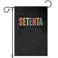 70th Birthday Setenta Garden Flag Spanish Mexican 70 Years Old Bday