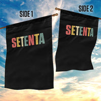 70th Birthday Setenta Garden Flag Spanish Mexican 70 Years Old Bday