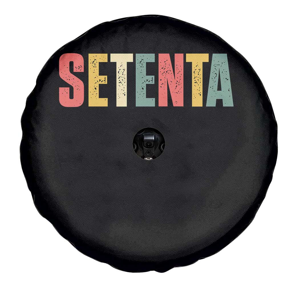 70th Birthday Setenta Spare Tire Cover Spanish Mexican 70 Years Old Bday