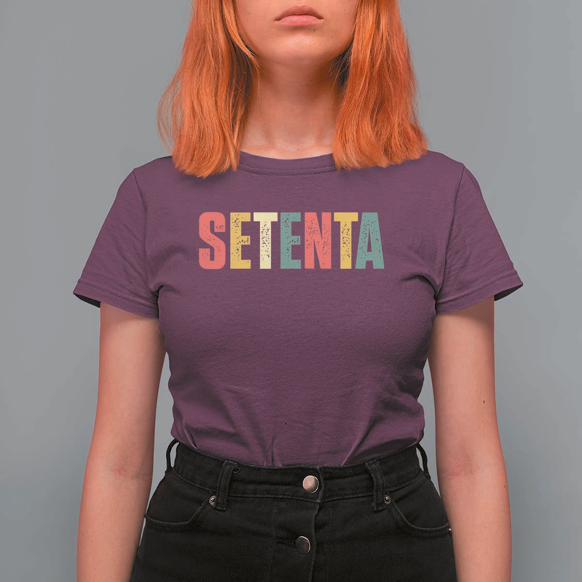 70th Birthday Setenta T Shirt For Women Spanish Mexican 70 Years Old Bday