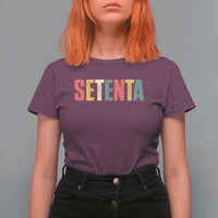 70th Birthday Setenta T Shirt For Women Spanish Mexican 70 Years Old Bday