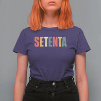 70th Birthday Setenta T Shirt For Women Spanish Mexican 70 Years Old Bday