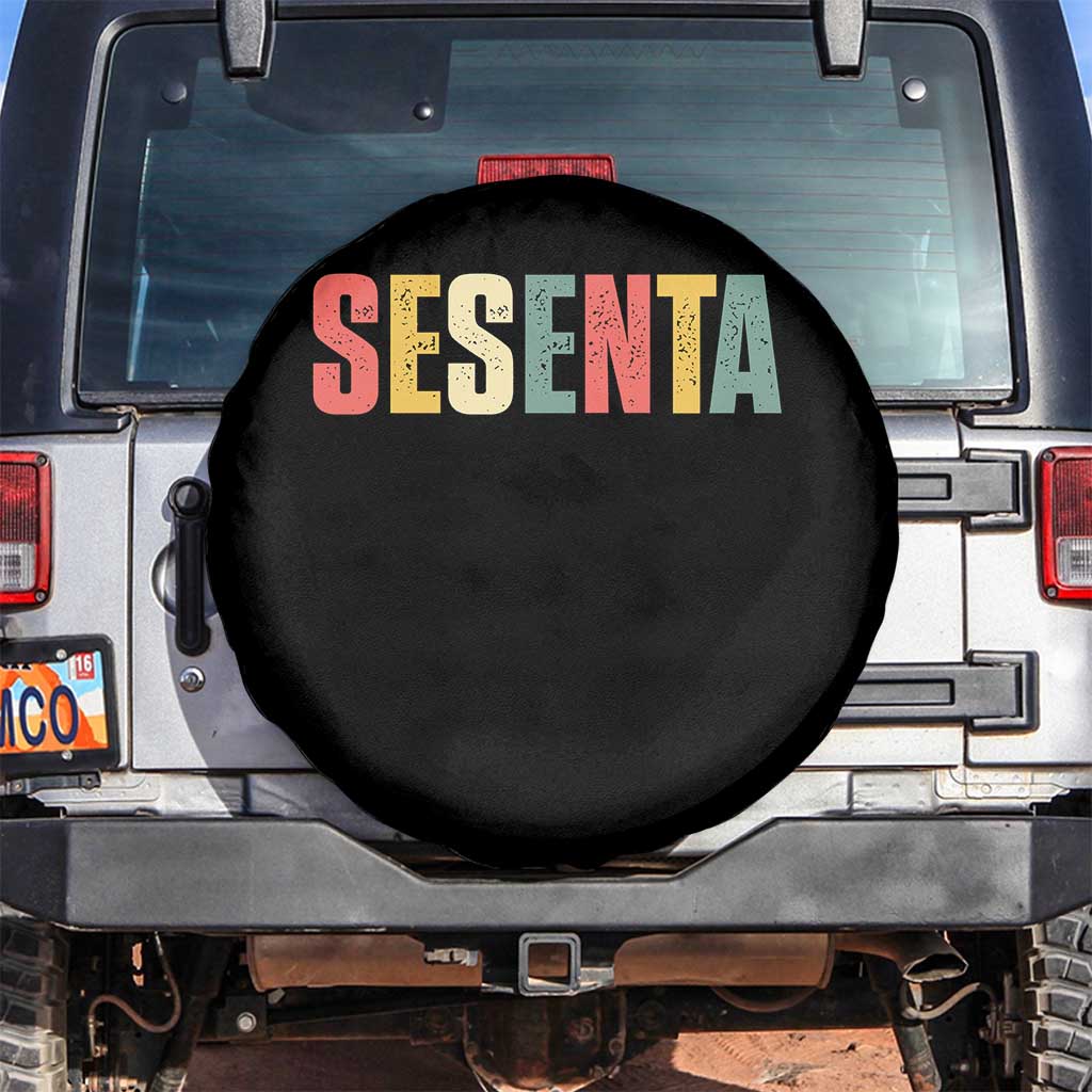 60th Birthday Sesenta Spare Tire Cover Spanish Mexican 60 Years Old Bday