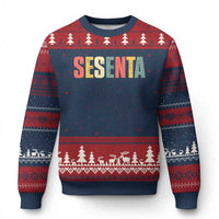 60th Birthday Sesenta Ugly Christmas Sweater Spanish Mexican 60 Years Old Bday