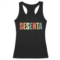 60th Birthday Sesenta Racerback Tank Top Spanish Mexican 60 Years Old Bday