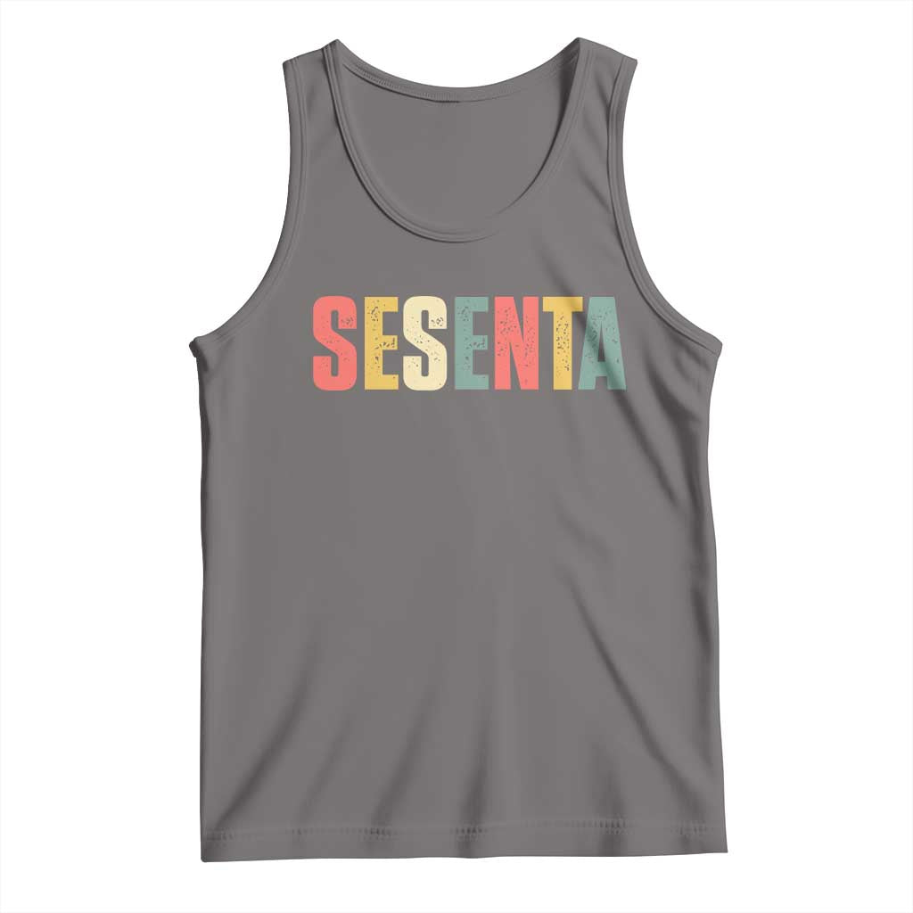 60th Birthday Sesenta Tank Top Spanish Mexican 60 Years Old Bday