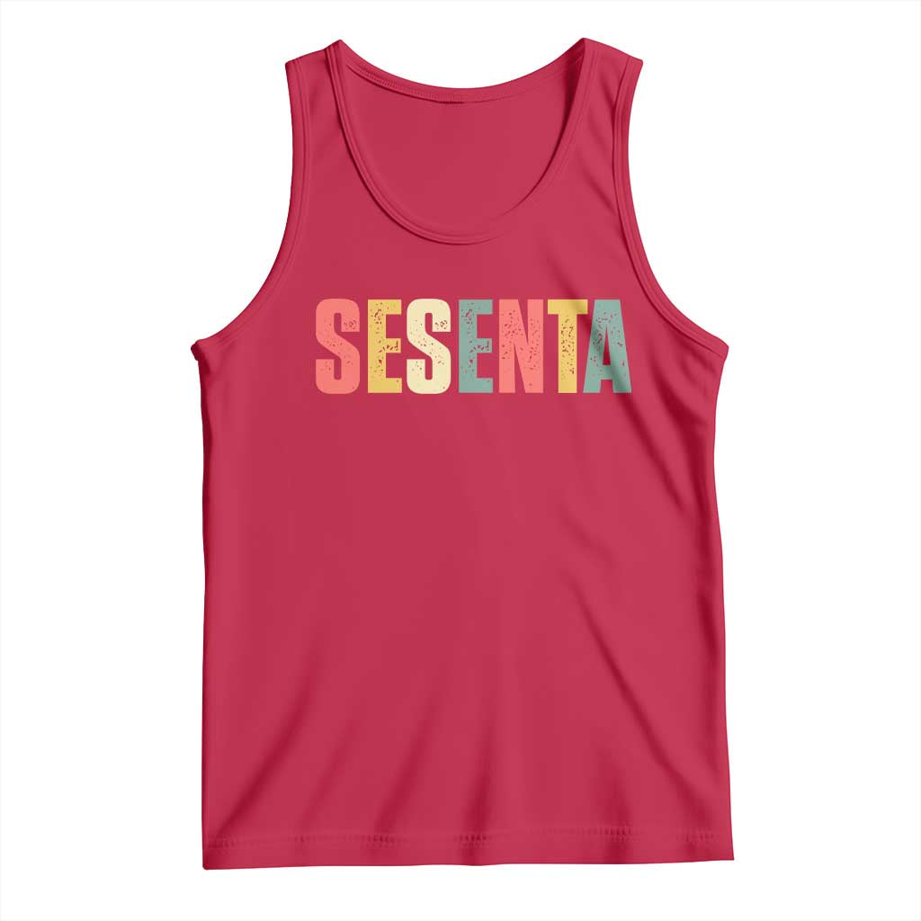 60th Birthday Sesenta Tank Top Spanish Mexican 60 Years Old Bday