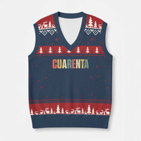 40th Birthday Cuarenta V-Neck Knit Sweater Vest Spanish Mexican 40 Years Old Bday