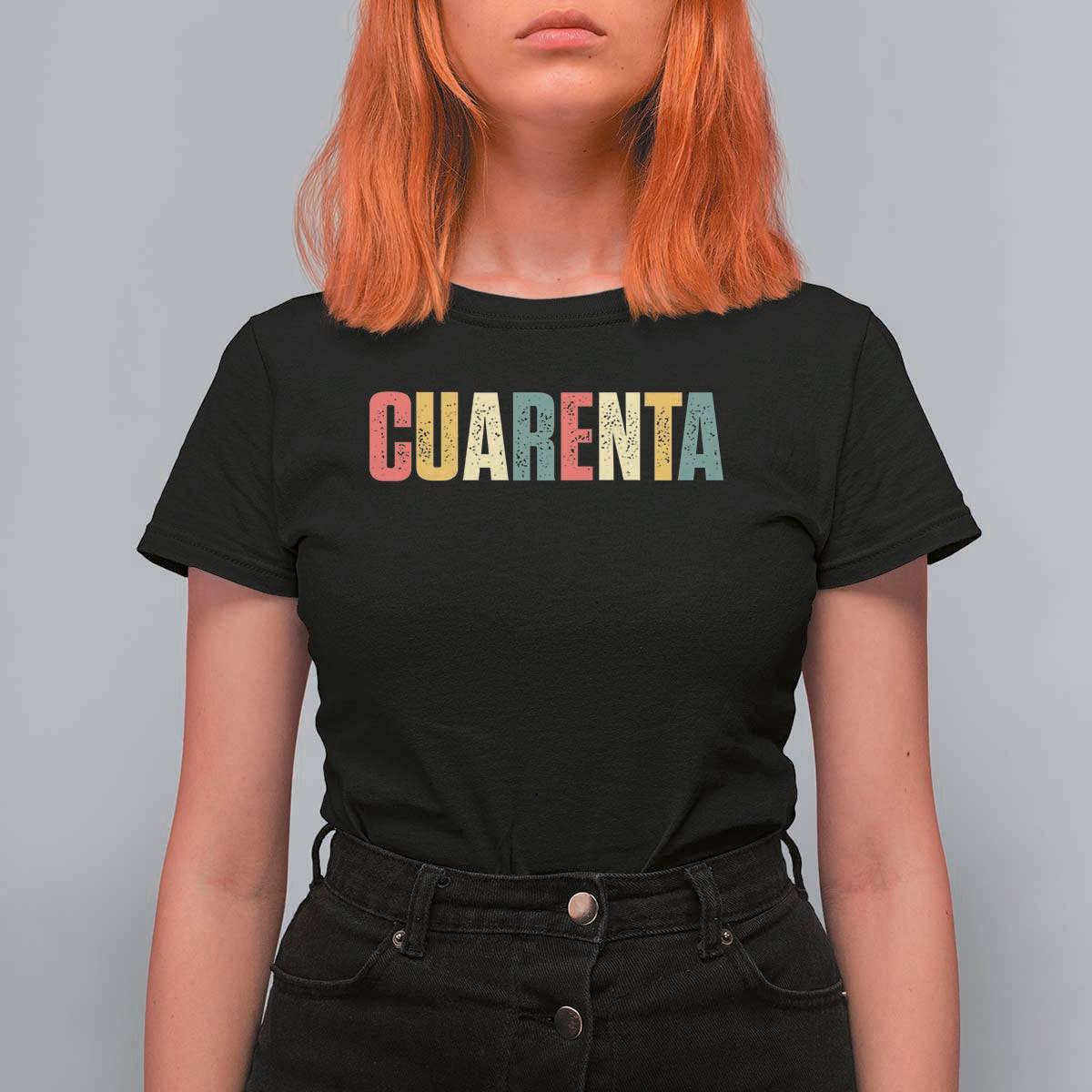 40th Birthday Cuarenta T Shirt For Women Spanish Mexican 40 Years Old Bday
