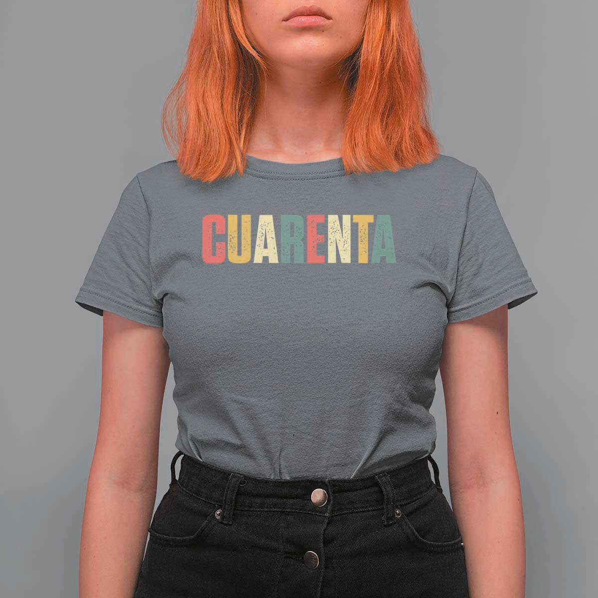 40th Birthday Cuarenta T Shirt For Women Spanish Mexican 40 Years Old Bday
