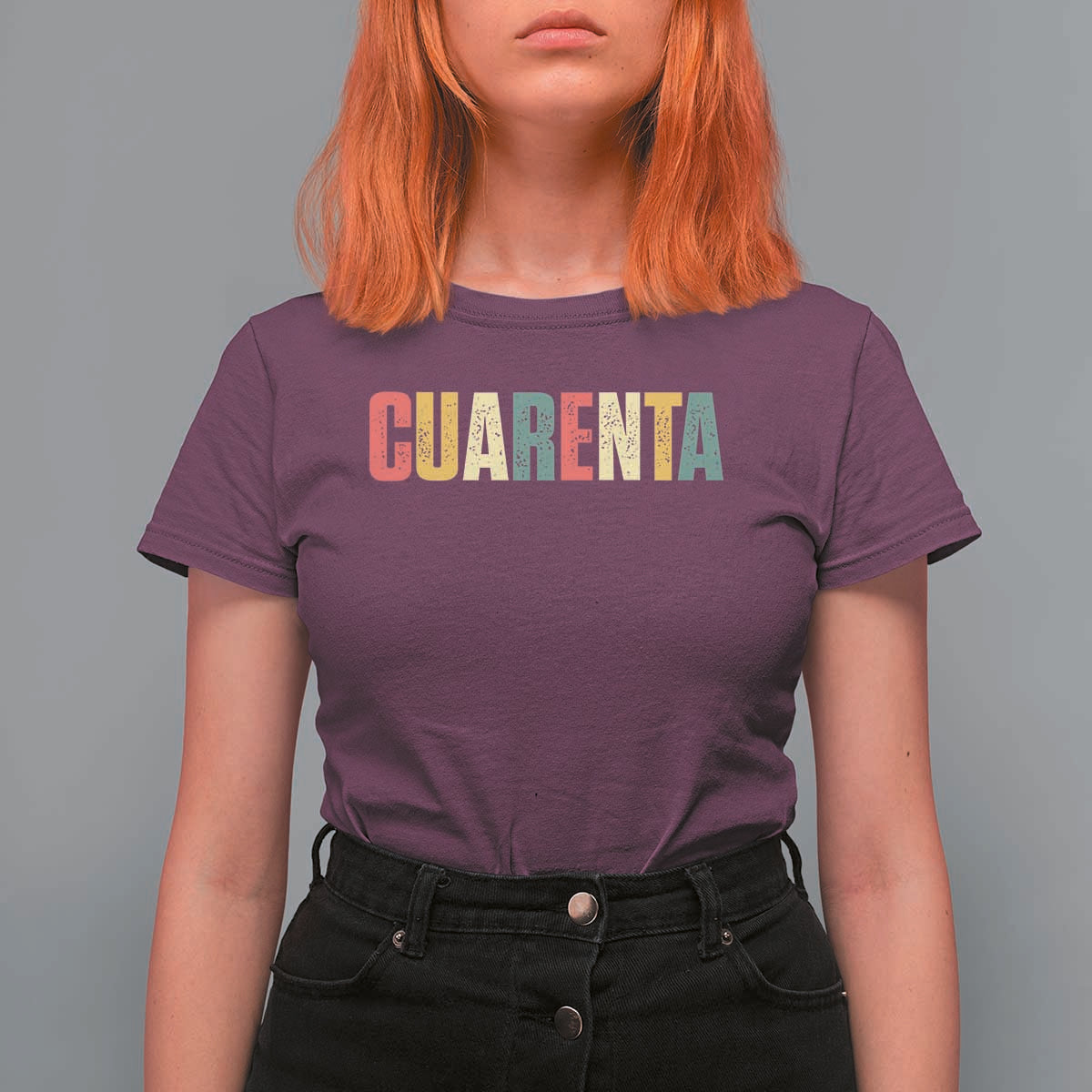 40th Birthday Cuarenta T Shirt For Women Spanish Mexican 40 Years Old Bday