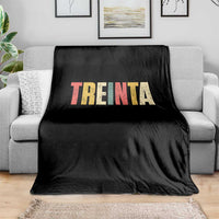 30th Birthday Treinta Throw Blanket Spanish Mexican 30 Years Old Bday