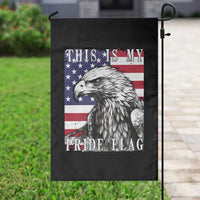 4th Of July Garden Flag This Is My Pride Flag White Bald Eagle USA American Flag
