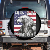 4th Of July Spare Tire Cover This Is My Pride Flag White Bald Eagle USA American Flag