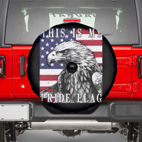 4th Of July Spare Tire Cover This Is My Pride Flag White Bald Eagle USA American Flag