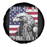 4th Of July Spare Tire Cover This Is My Pride Flag White Bald Eagle USA American Flag