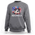 Funny 4th Of July Sweatshirt Meowica American Flag USA Cat - Wonder Print Shop