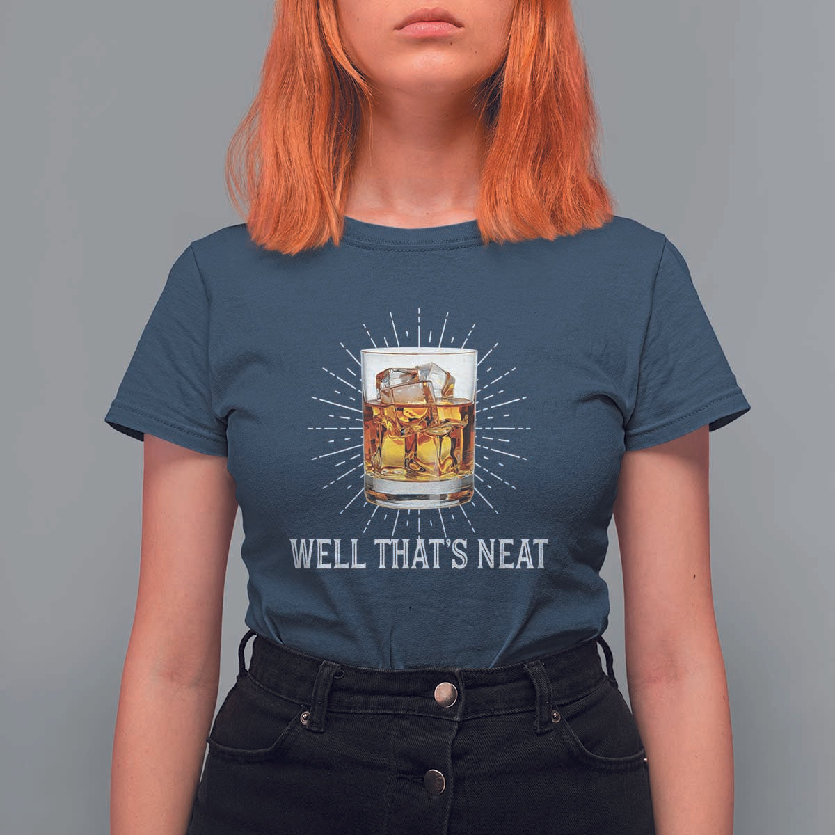 Funny Whiskey T Shirt For Women Well That's Neat Old Fashioned Classy Drink - Wonder Print Shop