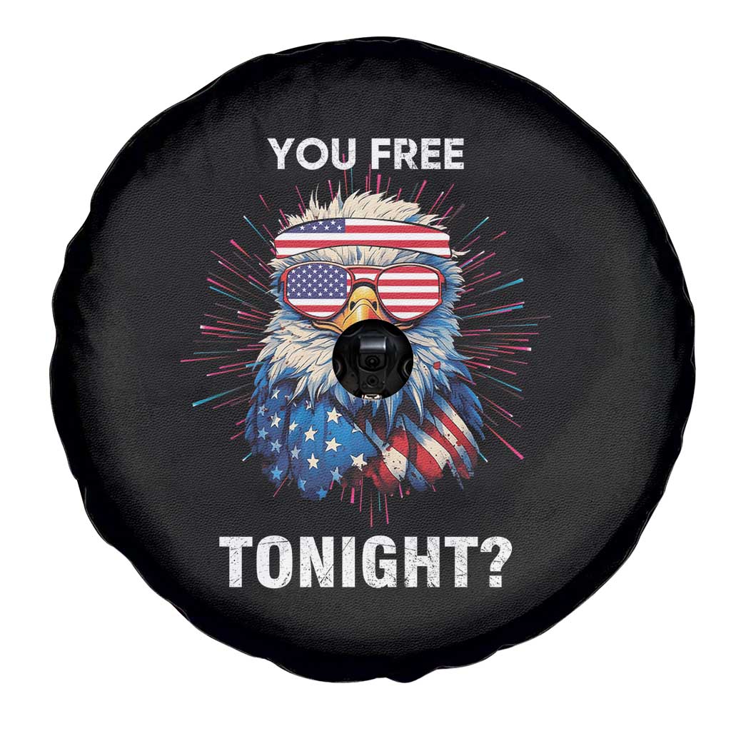 Funny 4th Of July Spare Tire Cover You Free Tonight Independence Day Eagle American USA