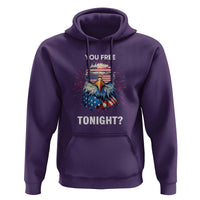 Funny 4th Of July Hoodie You Free Tonight Independence Day Eagle American USA - Wonder Print Shop