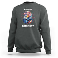 Funny 4th Of July Sweatshirt You Free Tonight Independence Day Eagle American USA - Wonder Print Shop